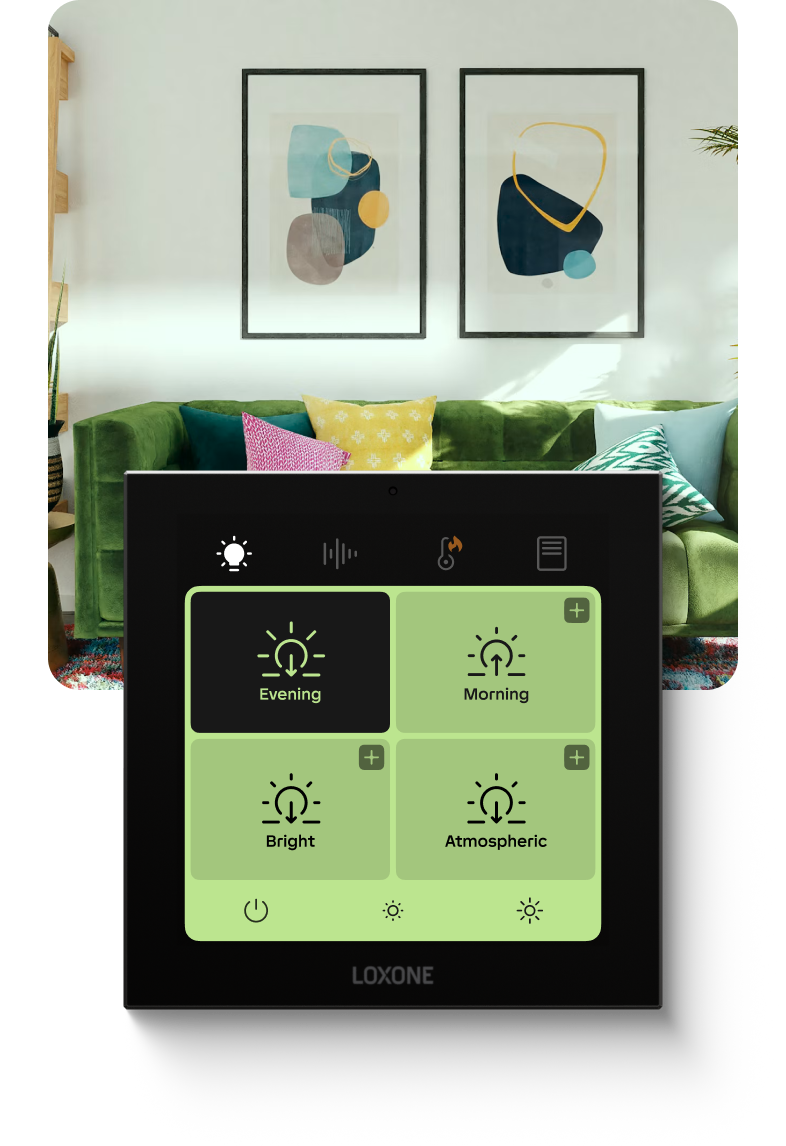 Touch Pure Display Farbauswahl